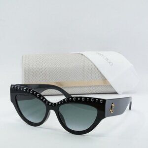 Jimmy Choo SONJA/G/S 0807 9O Cat Eye Sunglasses - Black/Grey